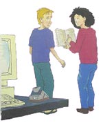 She held it up triumphantly. The pages were filled with print and pictures once more.