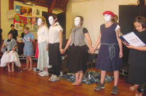 "Suddenly there were girls all in a row, all exactly the same shape, and all holding hands."