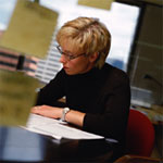 Woman at desk