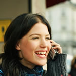 On the phone