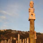 Carving at the Tamaki Heritage Village