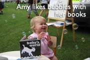 Amy loves bubbles photo