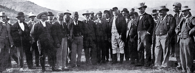 The Maori Council meeting at Little River, Banks Peninsula The Maori Council meeting at Little River, Banks Peninsula