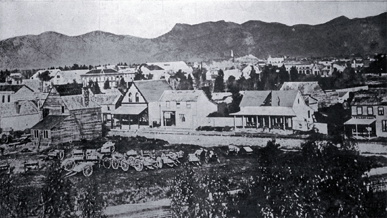Christchurch shown nineteen years after its foundation Christchurch shown nineteen years after its foundation