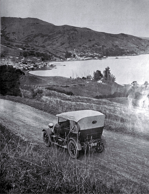 Picturesque Akaroa on Banks Peninsula is a favourite resort of motorists and holidaymakers in Canterbury Picturesque Akaroa on Banks Peninsula is a favourite resort of motorists and holidaymakers in Canterbury