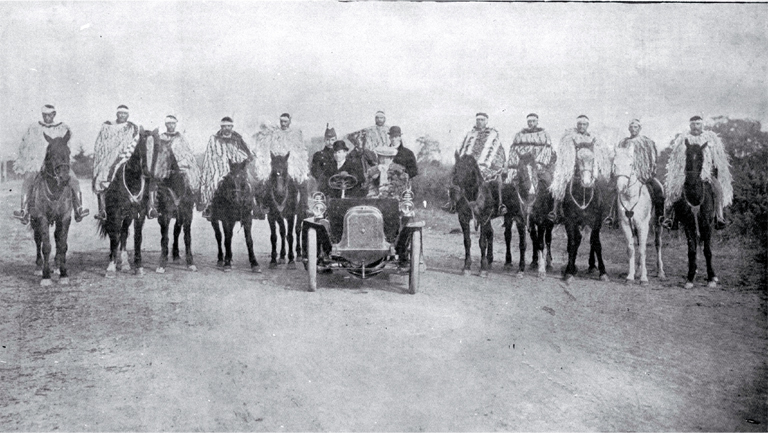 His Excellency the Governor, Lord Plunket (1864-1920) at Tuahiwi Pa, Kaiapoi His Excellency the Governor, Lord Plunket (1864-1920) at Tuahiwi Pa, Kaiapoi