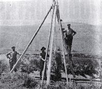 Well sinking at Heathcote 