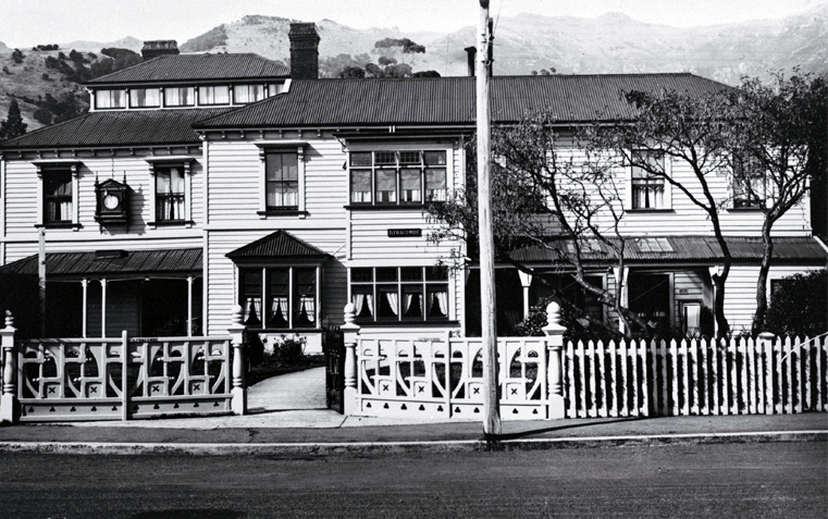 Ifracombe, formally Parker's House, was a private hotel that was on the corner of Beach Road and Church Street, Akaroa Ifracombe, formally Parker's House, was a private hotel that was on the corner of Beach Road and Church Street, Akaroa