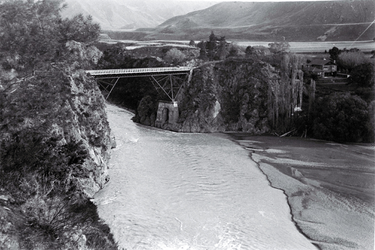The second Waiau Ferry Bridge to span the river at this spot The second Waiau Ferry Bridge to span the river at this spot