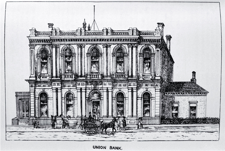 The Union Bank of Australia, Hereford Street, Christchurch The Union Bank of Australia, Hereford Street, Christchurch