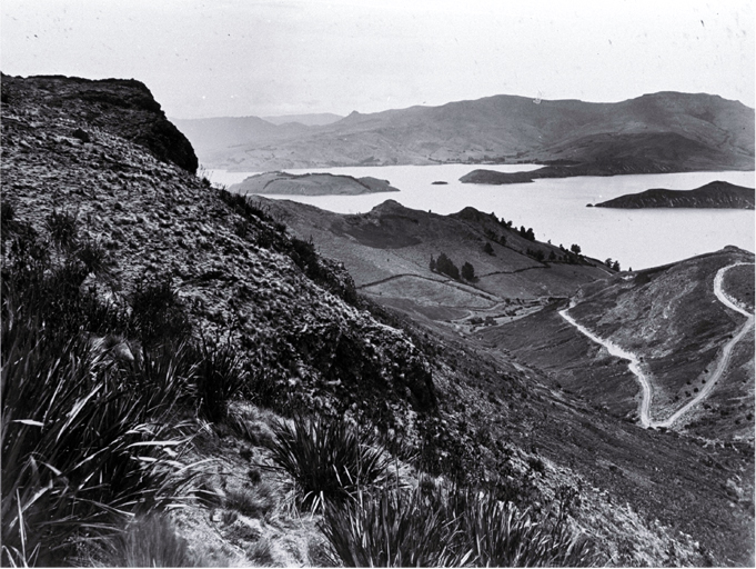 Hairpin bend, Governors Bay Road Hairpin bend, Governors Bay Road