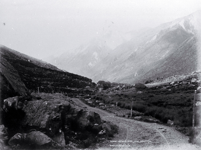 The summit of Arthur's Pass, discovered by Arthur Dudley Dobson (1841-1934) in 1864 The summit of Arthur's Pass, discovered by Arthur Dudley Dobson (1841-1934) in 1864