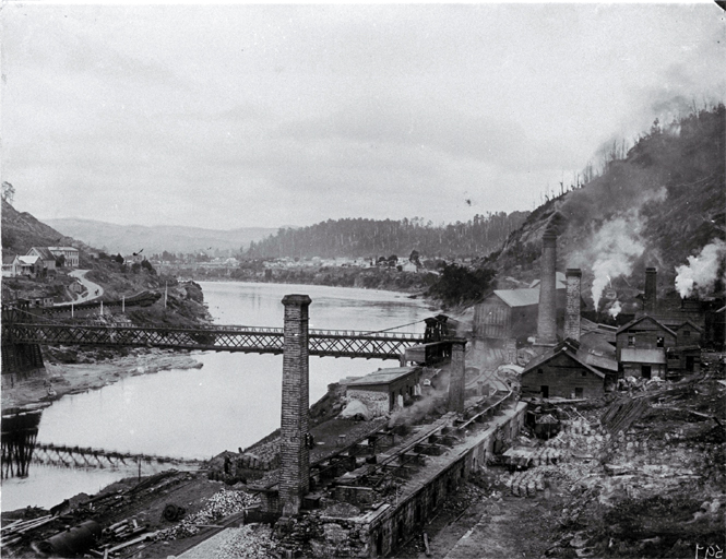 Firebrick and coke-making area of the coal mine at Brunner, scene of tragedy 1896 Firebrick and coke-making area of the coal mine at Brunner, scene of tragedy 1896