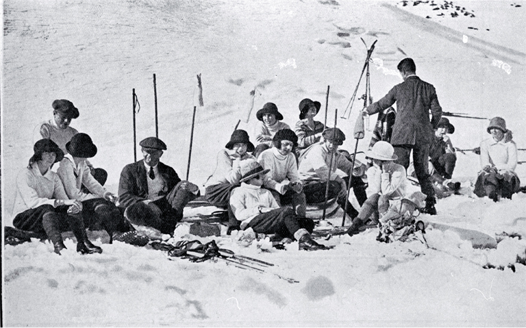 A luncheon interval on Mt Sebastopol while on a ski trip at Mount Cook National Park A luncheon interval on Mt Sebastopol while on a ski trip at Mount Cook National Park