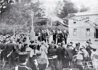 Seddon memorial service, Cheviot : a general view of the proceedings.
