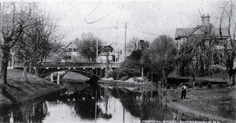 The hospital bridge, Christchurch The hospital bridge, Christchurch