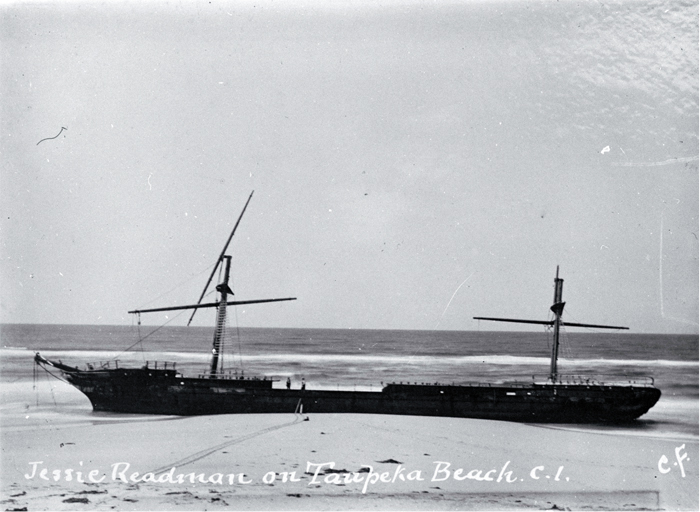 The wreck of the Jessie Readman on Taupeka Beach, Chatham Islands The wreck of the Jessie Readman on Taupeka Beach, Chatham Islands