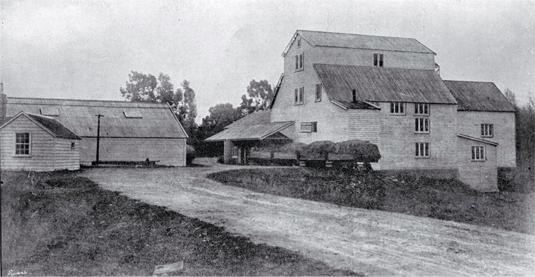 The Riccarton Mill before the business was transferred to Addington The Riccarton Mill before the business was transferred to Addington