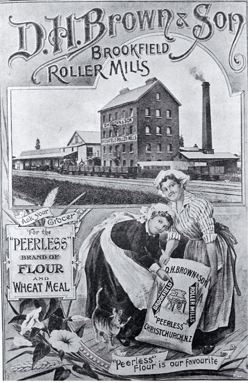 D.H. Brown & Son Brookfield Roller Mills, South Belt (Moorhouse Avenue), Christchurch D.H. Brown & Son Brookfield Roller Mills, South Belt (Moorhouse Avenue), Christchurch