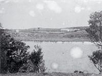 Lake House built in 1867 by Thomas Ritchie on the shore of Lake Te Wapu, near Kaingaroa, Chatham Islands