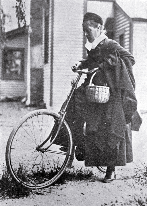 A nurse leaving a sub-depot on her daily round of visits, during the 1918 influenza epidemic, Christchurch A nurse leaving a sub-depot on her daily round of visits, during the 1918 influenza epidemic, Christchurch