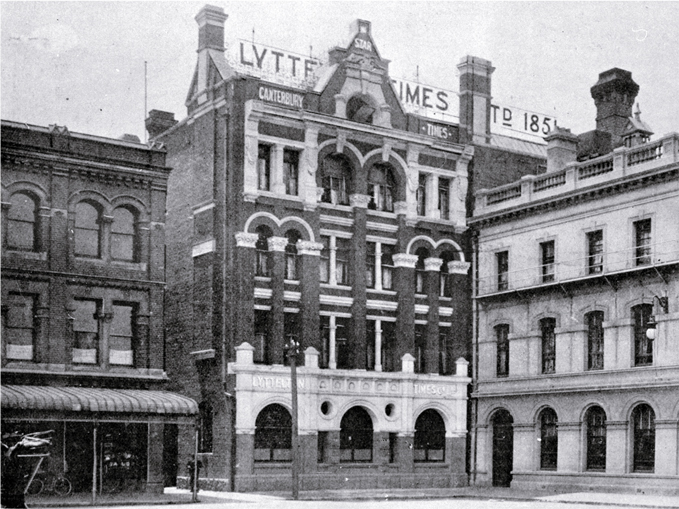 The Lyttelton Times' new premises, 1903 The Lyttelton Times' new premises, 1903