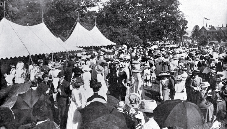 A garden party held to aid the Christchurch Hospital Lady Visitors' funds A garden party held to aid the Christchurch Hospital Lady Visitors' funds