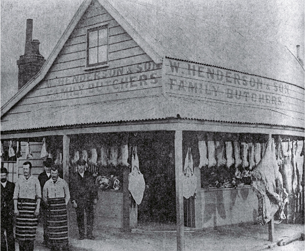 W. Henderson & Son, family butchers, Christchurch W. Henderson & Son, family butchers, Christchurch