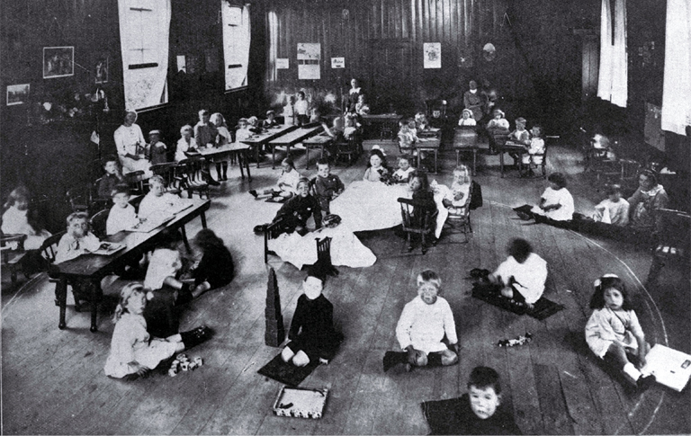 The Montessori system in operation at the Sunbeam Kindergarten at St Albans The Montessori system in operation at the Sunbeam Kindergarten at St Albans